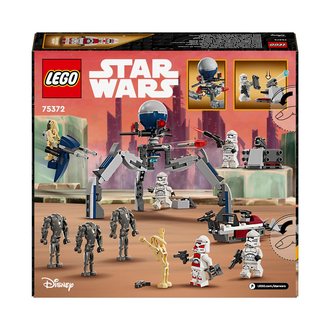 LEGO Star Wars Clone Trooper & Battle Droid Battle Pack - Building Toy Playset for Kids 7+