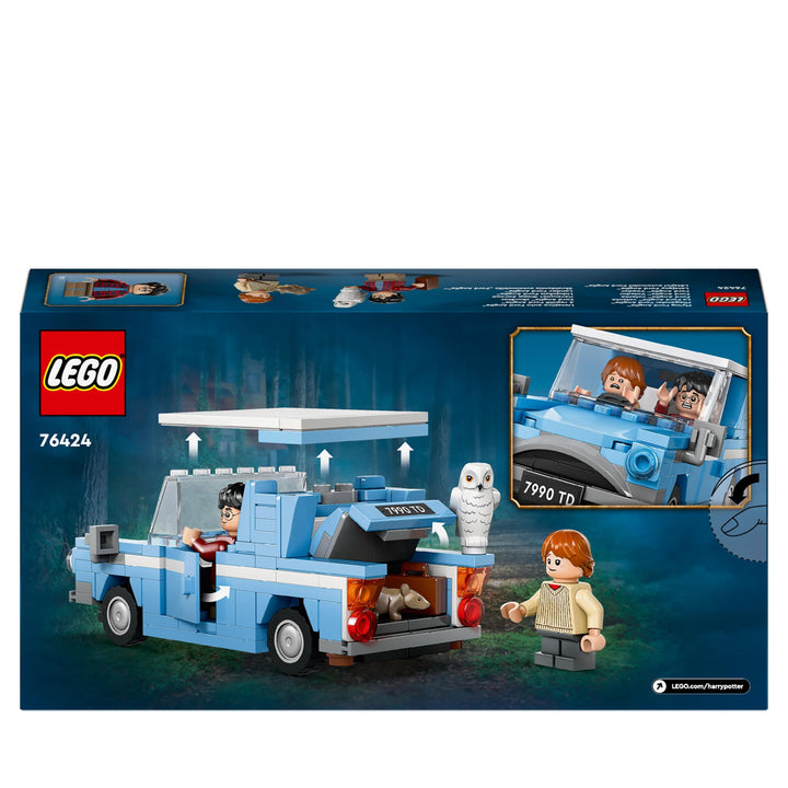 LEGO Harry Potter Flying Ford Anglia 76424 Building Set - 165-Piece Car Toy with Minifigures for Kids 7+
