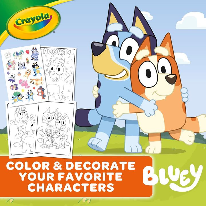 CRAYOLA - Bluey Colouring Book 96 Pages with Sticker Sheet