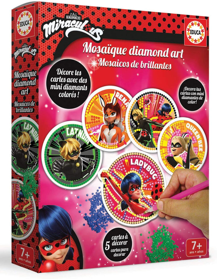 Educa Miraculous Ladybug Creative Mosaic Kit - Miraculous Ladybug Diamond Art (18927)