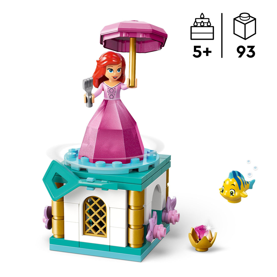 LEGO ǀ Disney Twirling Ariel Building Toy - Spinning Playset for 5+ Year Olds