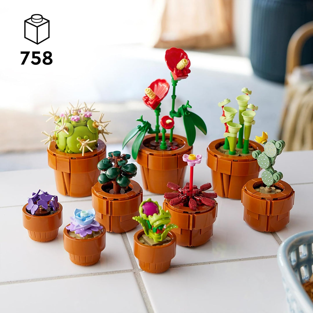 LEGO Icons Tiny Plants 10329 - Botanical Collection Building Set for Adults