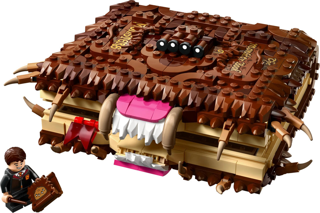 LEGO Harry Potter Chomping Monster Book of Monsters 76449 - Interactive Pull-Back Building Set for Kids 9+