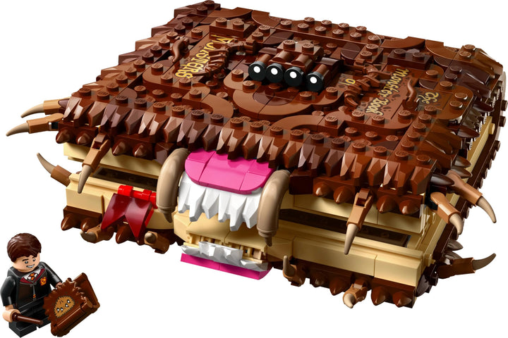 LEGO Harry Potter Chomping Monster Book of Monsters 76449 - Interactive Pull-Back Building Set for Kids 9+