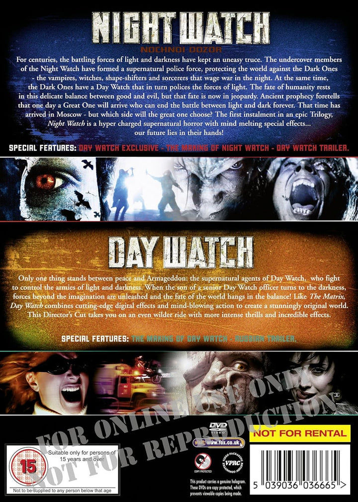 Night Watch / Day Watch Directors Cuts (2005) - DVD Special Edition (Region 2) (‎3634001000)