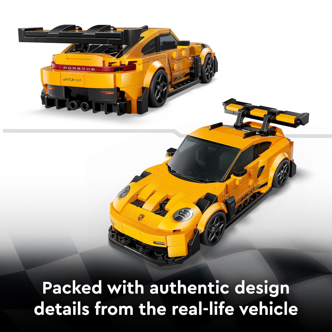 LEGO Speed Champions Porsche 911 GT3 RS Super Car Toy - Building Set for Kids 9+