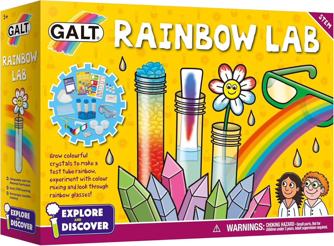 Galt Toys Rainbow Lab Science Kit - STEM Experiments for Kids Ages 5-10