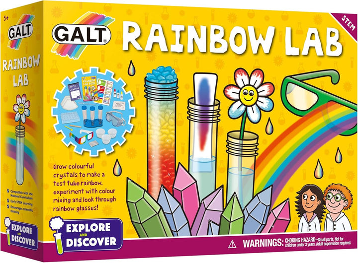 Galt Toys Rainbow Lab Science Kit - STEM Experiments for Kids Ages 5-10