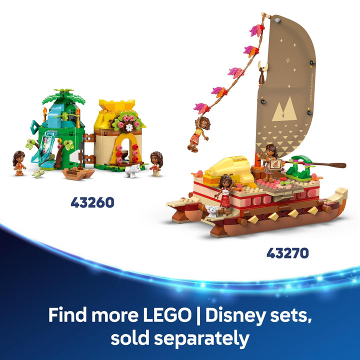 LEGO ǀ Disney Moana 2 Heihei Buildable Animal Toy - Posable Chicken Figure with Stand for Kids 9+