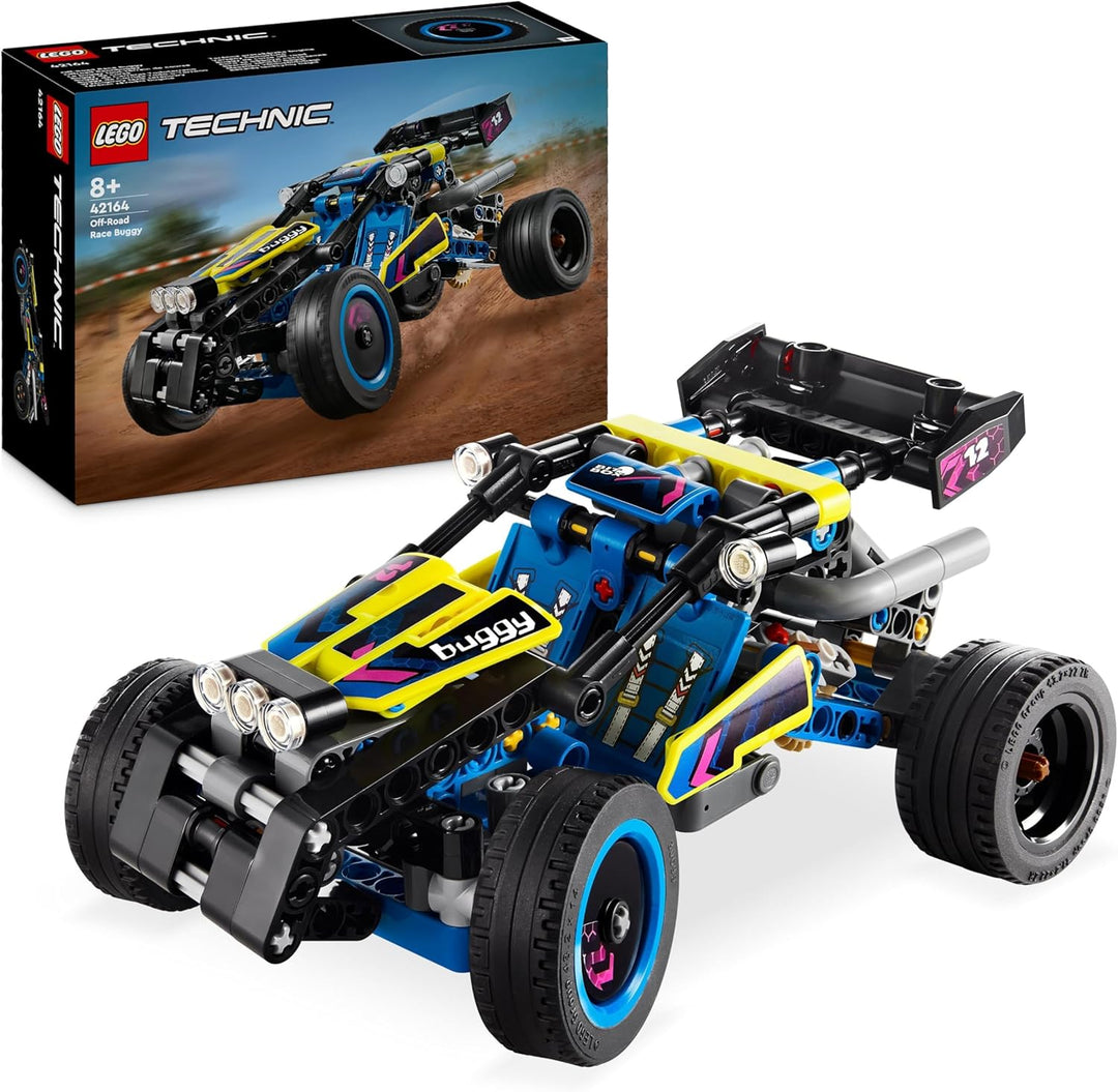 LEGO Technic Off-Road Race Buggy 42164 - 4-Cylinder Engine & Steering Toy for Ages 8+