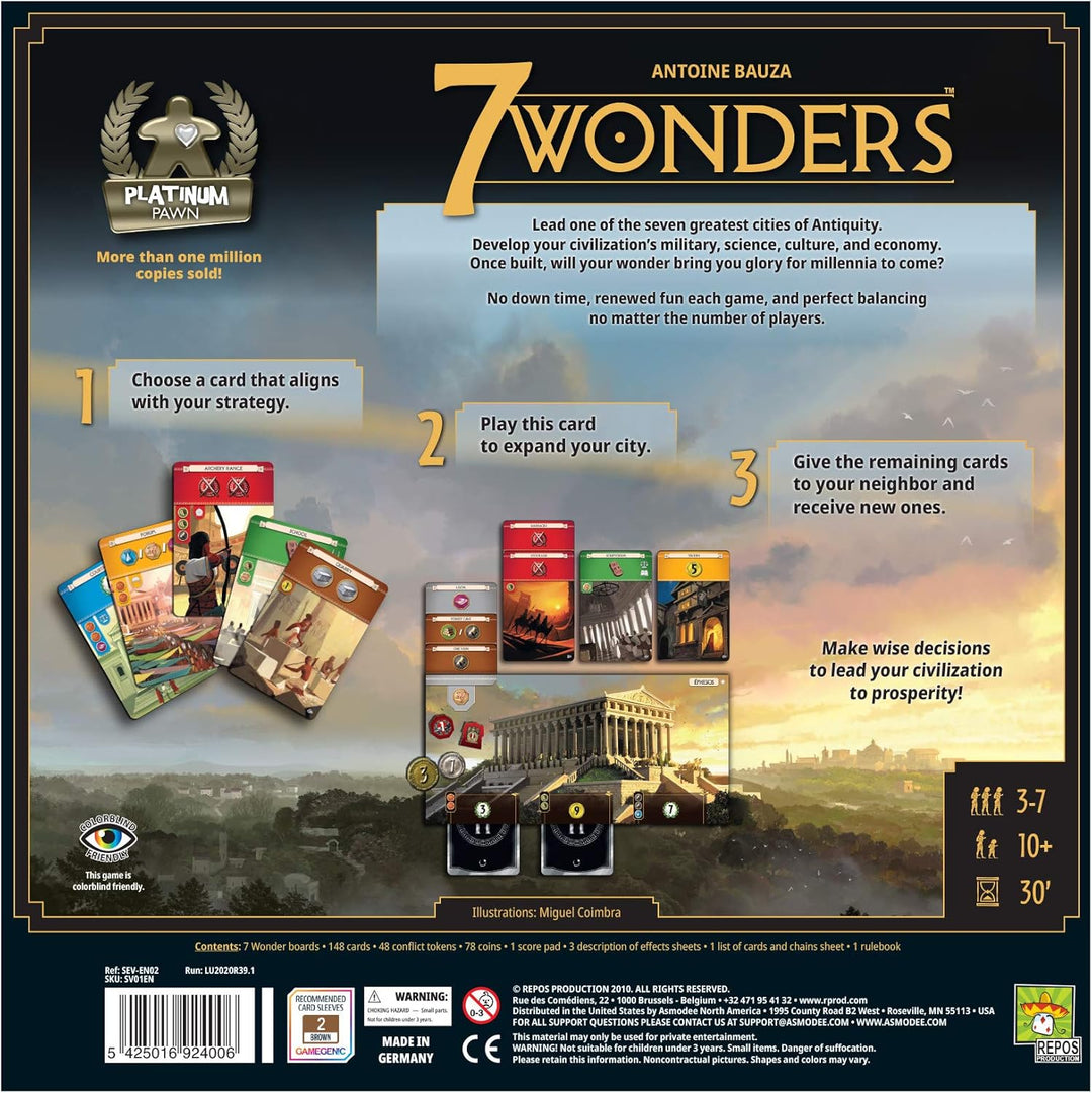 Repos Production 7 Wonders 2nd Edition Board Game (SV01EN)