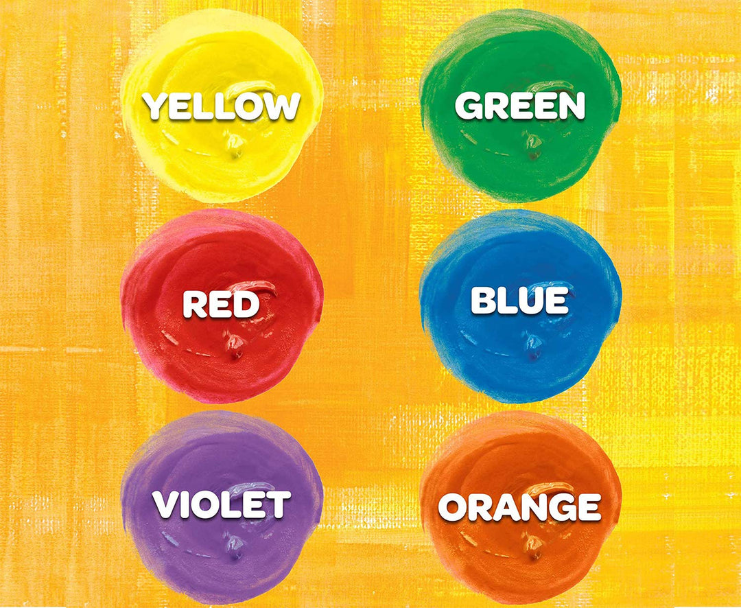Crayola Washable Kids Paint Set - 6 Non-Toxic Colors for Ages 3+