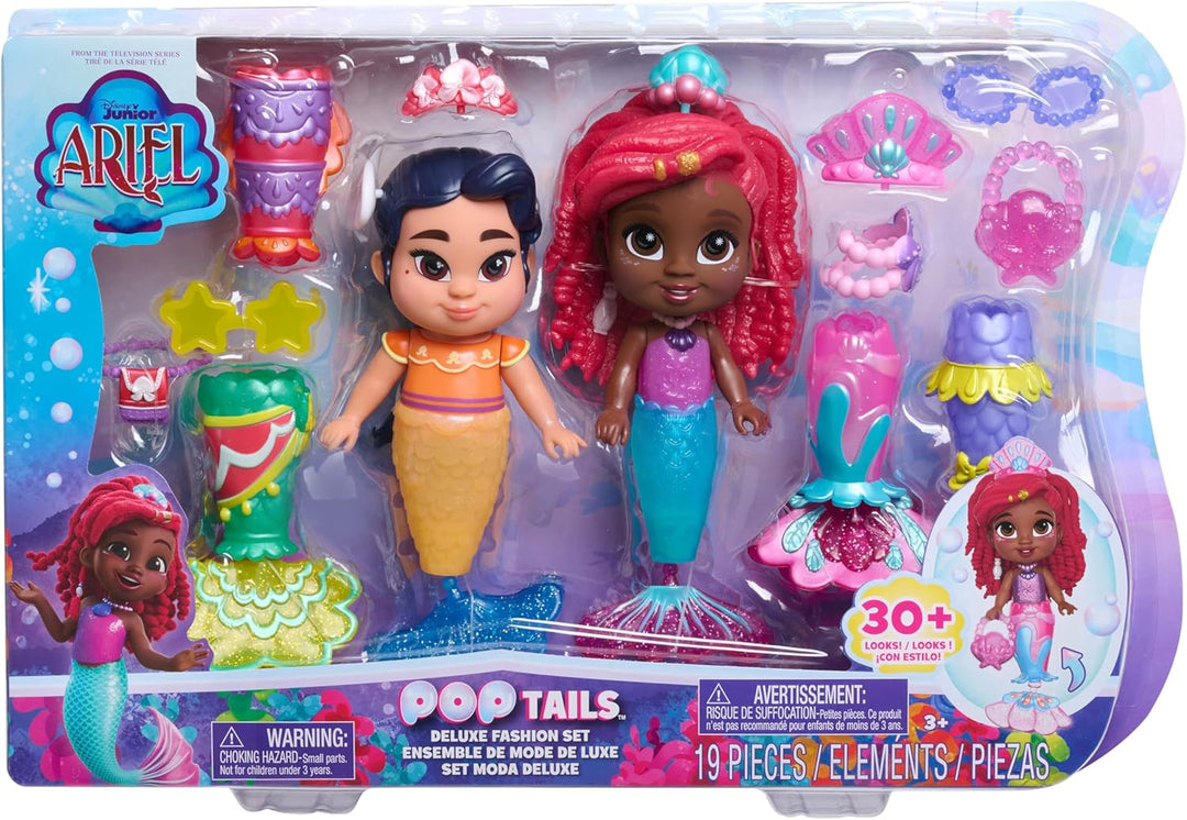 Just Play Disney Junior Ariel Pop Tails Deluxe Doll Set (39922)