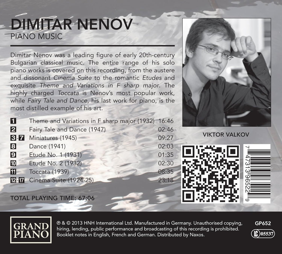 Viktor Valkov - Nenov: Piano Music [Audio CD] [Audio CD]
