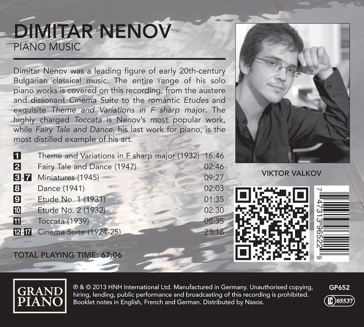 Viktor Valkov - Nenov: Piano Music [Audio CD] [Audio CD]