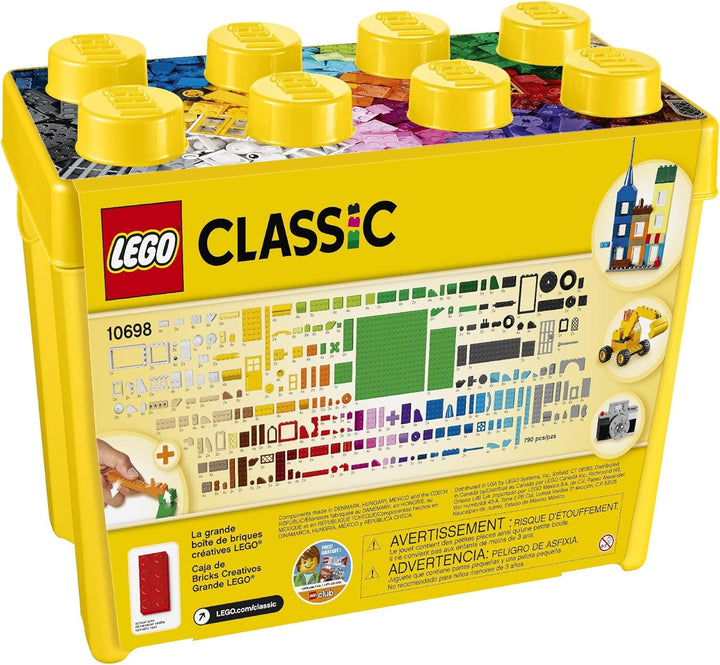 LEGO Classic Large Creative Brick Box 10698 - 790-Piece Building Set for Kids 4+