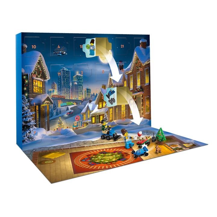 LEGO City Advent Calendar 2025 - 24-Day Holiday Building Playset for Ages 5+