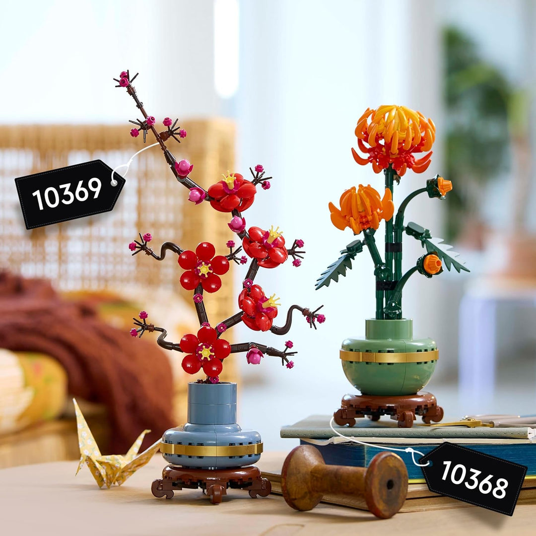 LEGO Icons Chrysanthemum Flower Building Set - Creative Model Kit for Adults