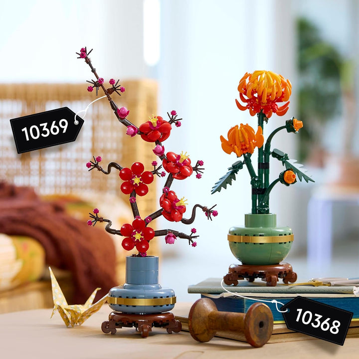 LEGO Icons Chrysanthemum Flower Building Set - Creative Model Kit for Adults