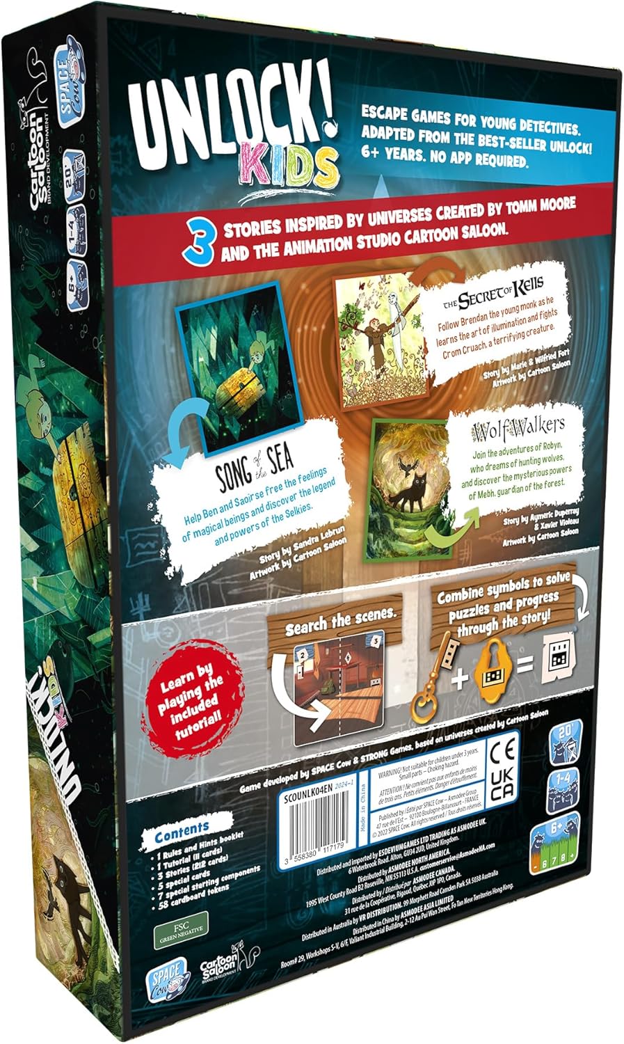 Space Cowboys Unlock! Kids: Irish Folklore Card Game - Escape Room Game for Kids and Families (ASMSCOUNLK04EN)