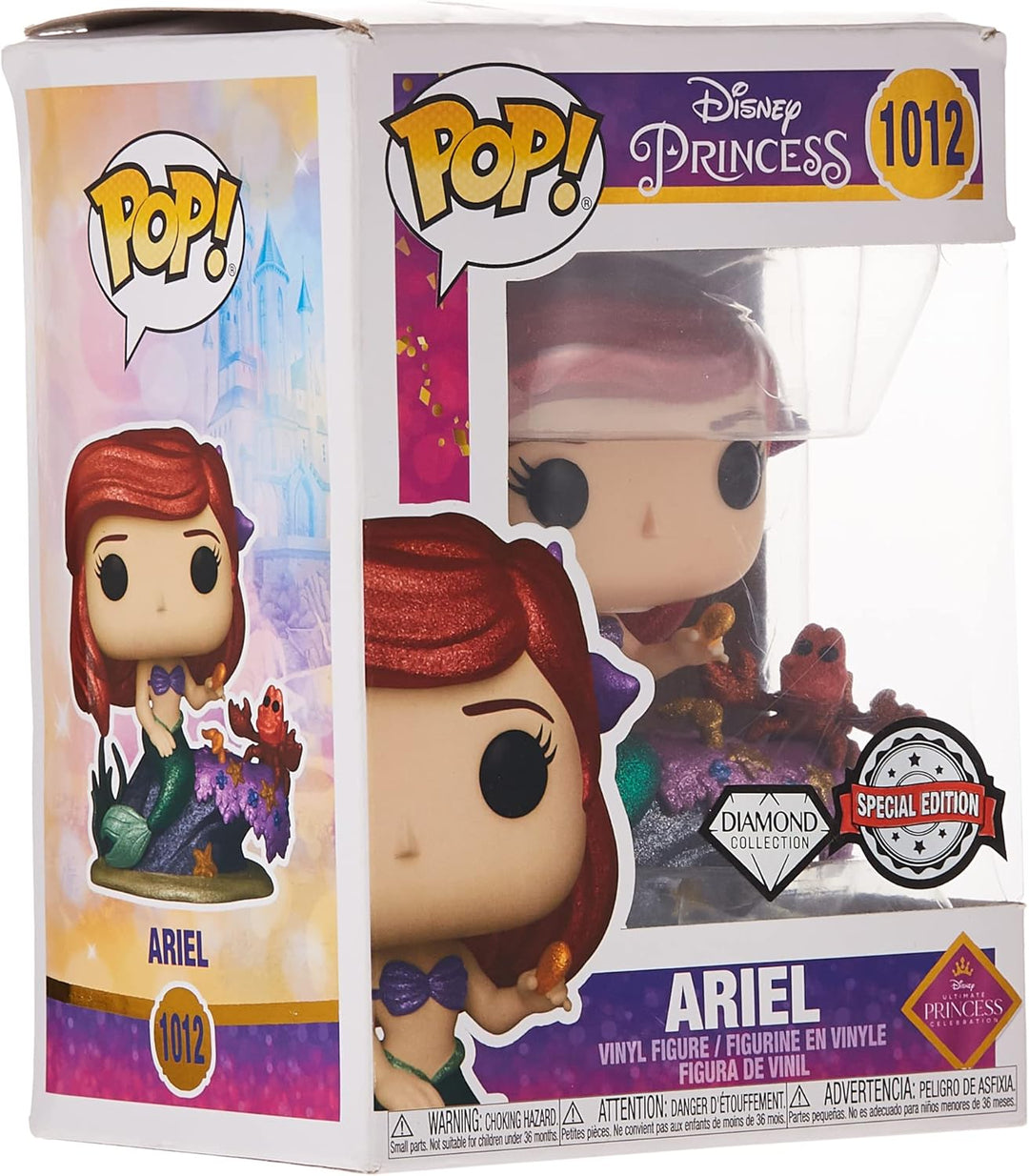 Funko The Little Mermaid Ariel Diamond Glitter Pop! Vinyl Figure (56783)