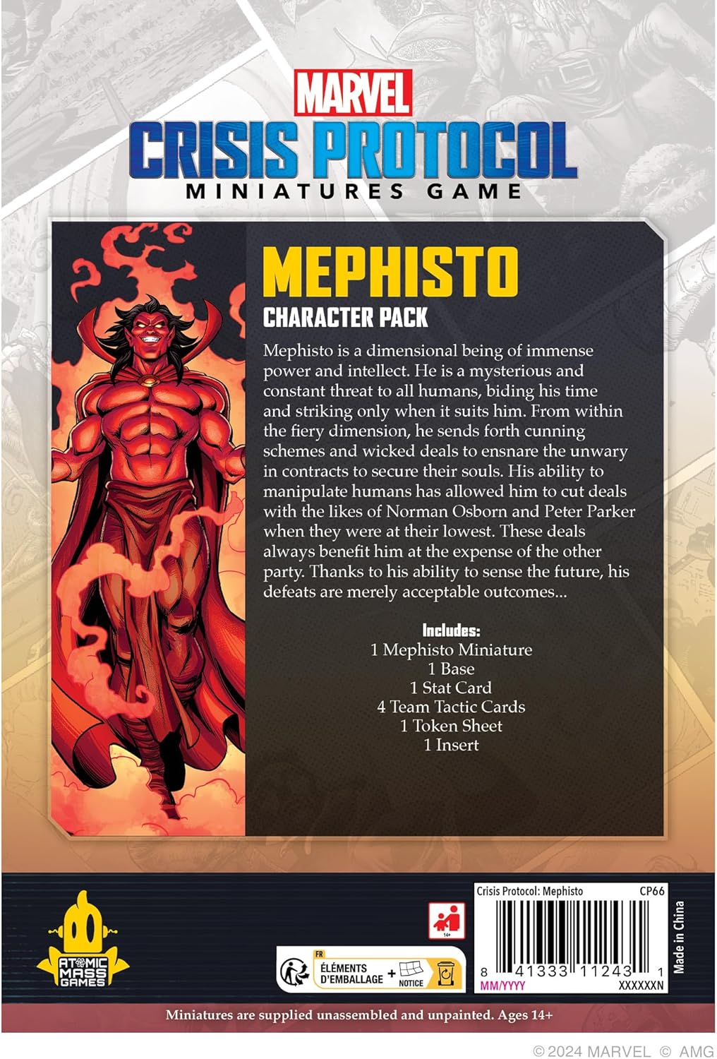 Atomic Mass Games Marvel Crisis Protocol: Mephisto Miniatures Board Game (AMGCP66)