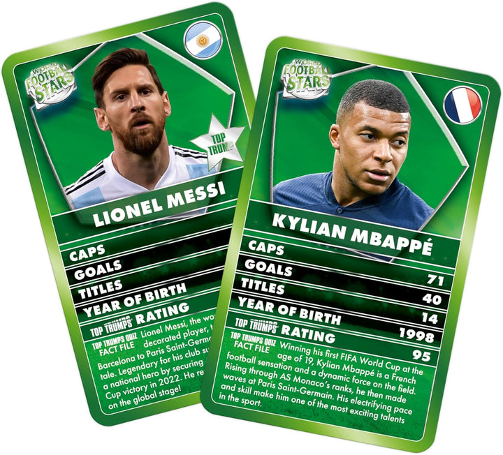 Top Trumps World Football Stars Specials Card Game - Play with Lionel Messi