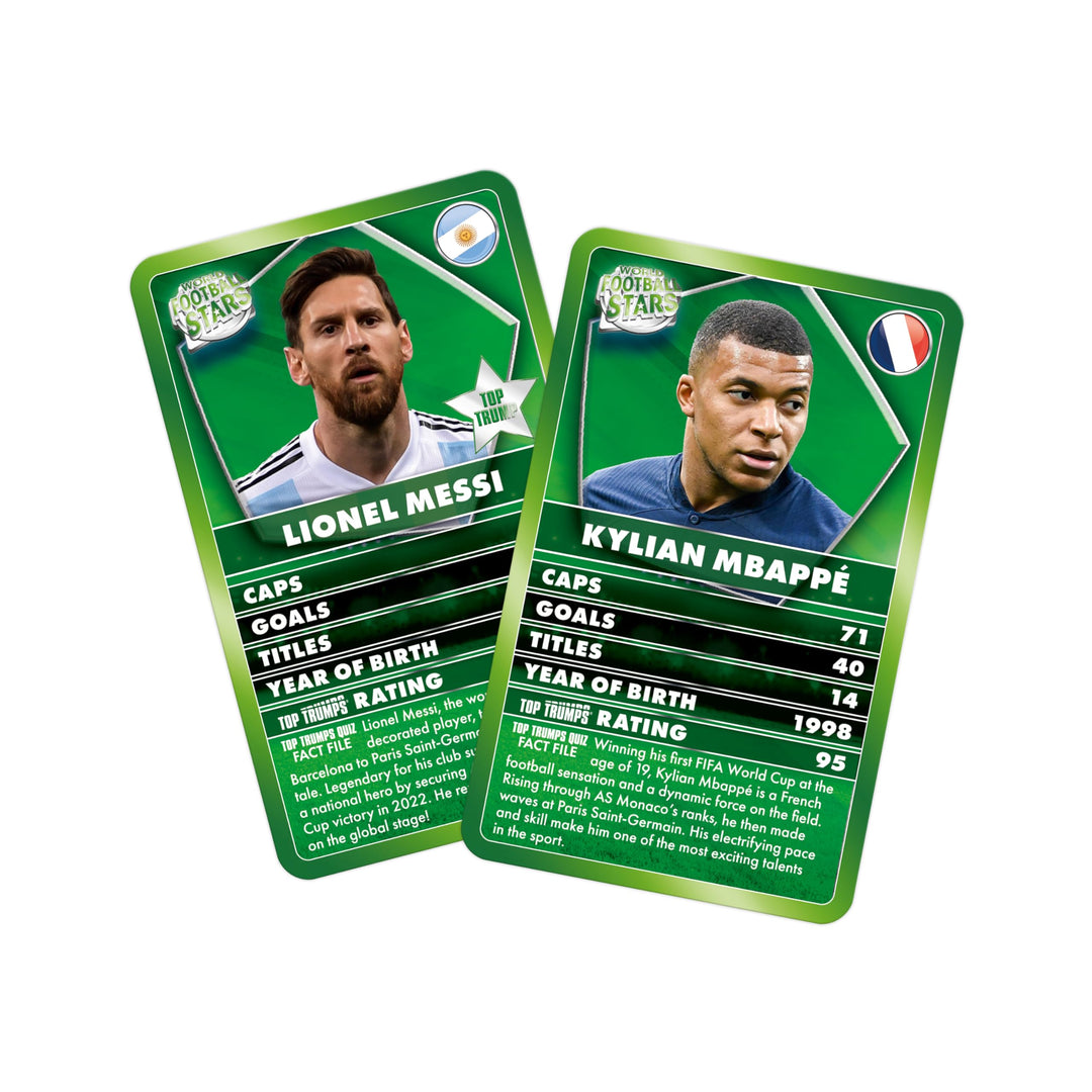 Top Trumps World Football Stars Specials Card Game - Play with Lionel Messi