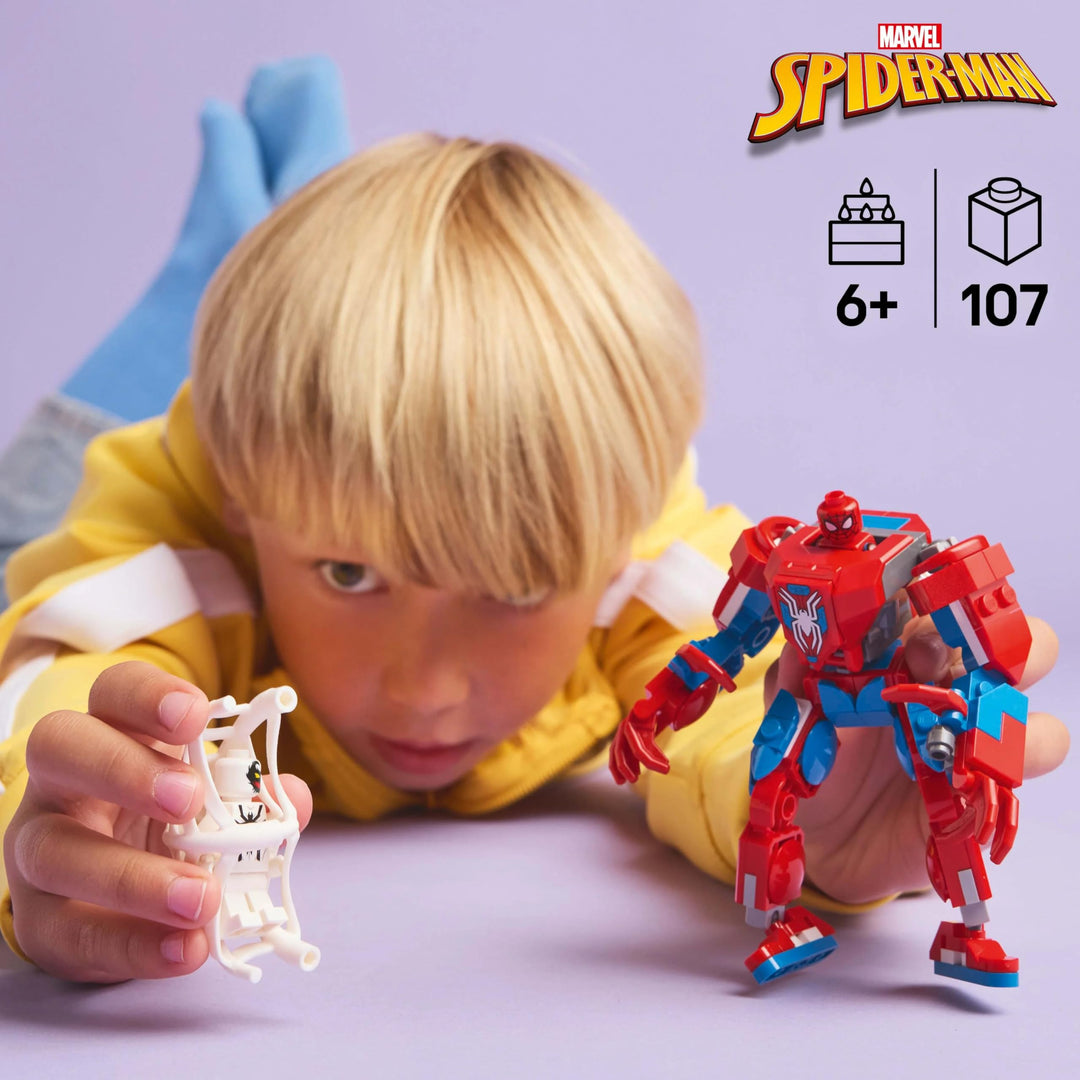 LEGO Marvel Spider-Man Mech vs. Anti-Venom - Buildable Super Hero Playset for Kids 6+