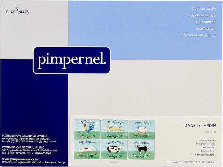 Pimpernel - Dans le Jardin Placemats Set of 6