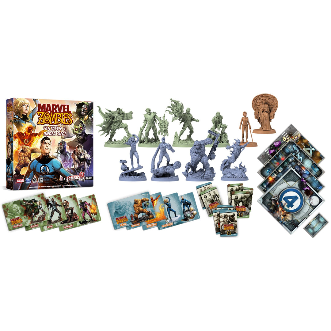 CMON Marvel Zombies: Fantastic 4 Under Siege Miniatures Board Game (CMNMZB004)