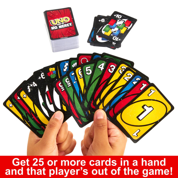 Mattel Games UNO Show 'em No Mercy Card Game in Travel Tin