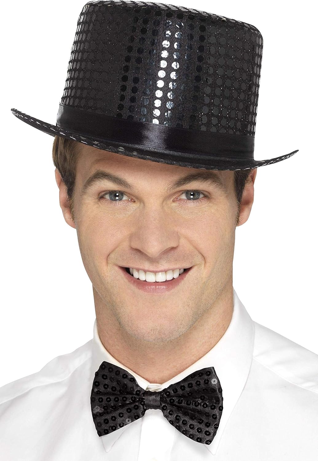 Smiffys Black Men's Sequin Top Hat (US)