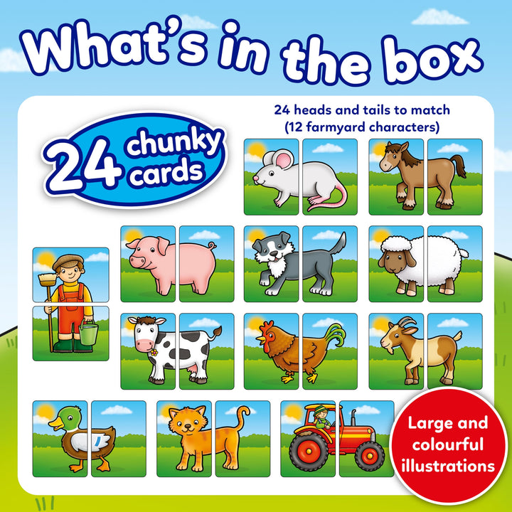 Orchard Toys Farmyard Heads & Tails Card Game