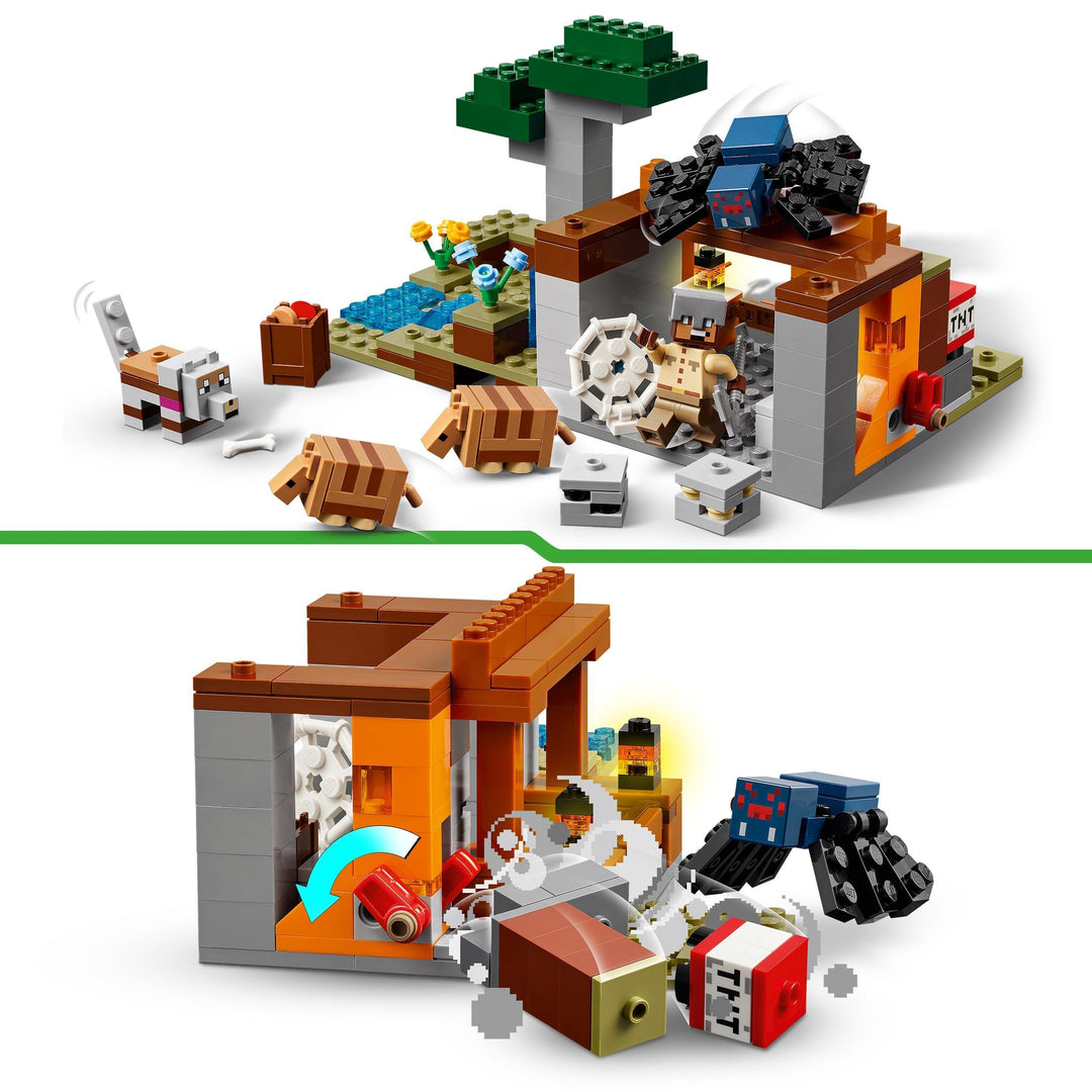 LEGO Minecraft The Armadillo Mine Expedition 21269 - Building Set for 8+ Year Olds