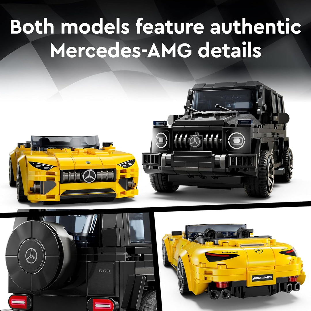LEGO Speed Champions Mercedes-AMG G 63 & SL 63 76924 - Buildable Car Playset for Ages 10+