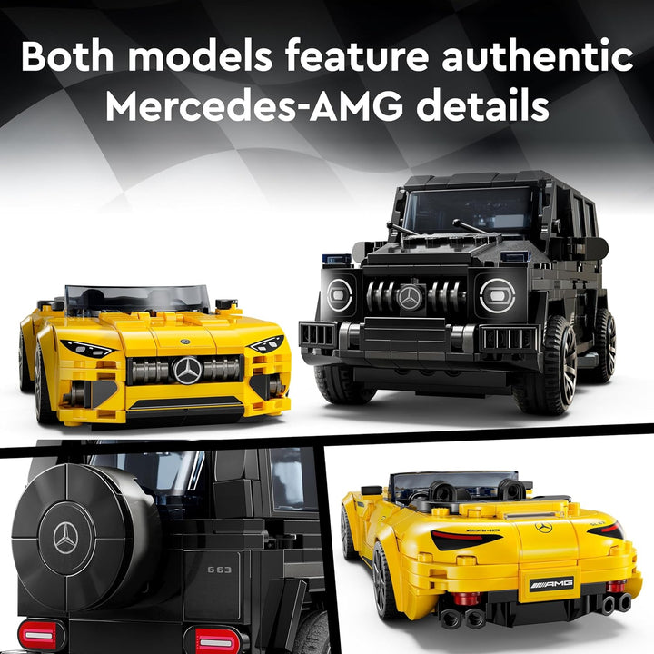 LEGO Speed Champions Mercedes-AMG G 63 & SL 63 76924 - Buildable Car Playset for Ages 10+