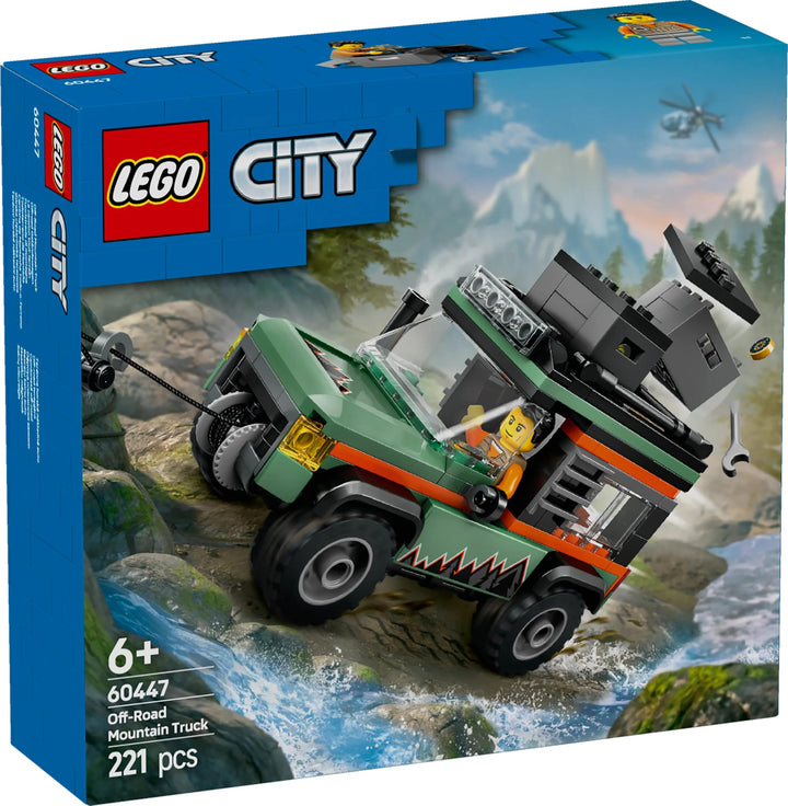 LEGO City Off-Road 4x4 Mountain Truck Toy Set - Building Vehicle Playset for Kids 6+
