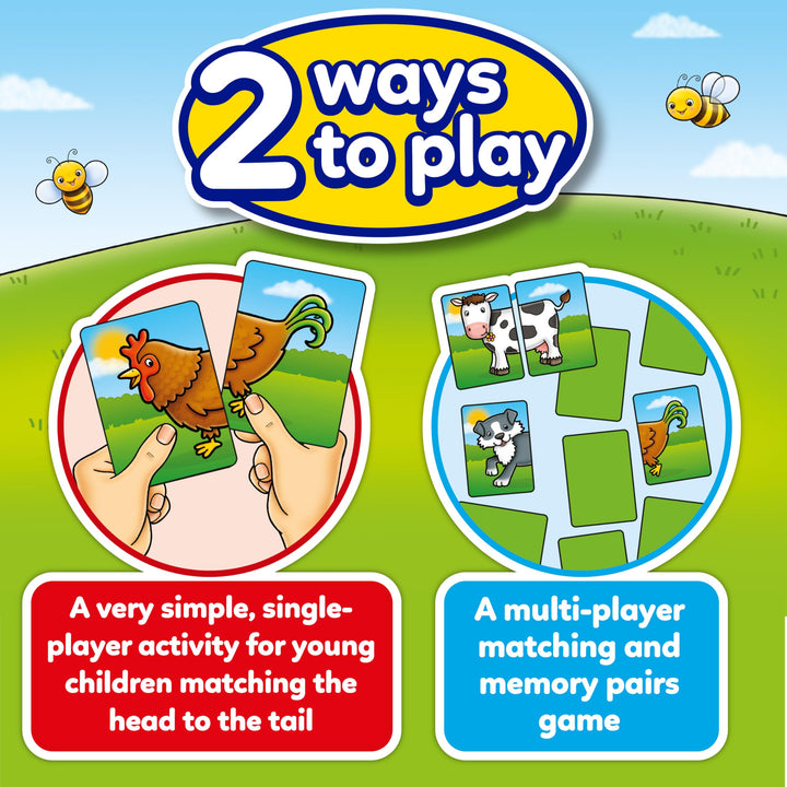 Orchard Toys Farmyard Heads & Tails Card Game