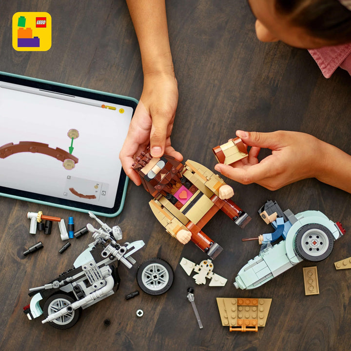 LEGO Harry Potter Hagrid & Harry’s Motorcycle Ride - Buildable Vehicle Playset for Ages 9+
