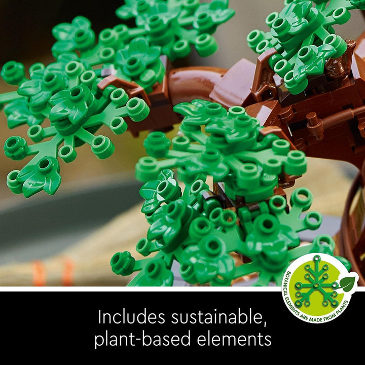 LEGO 10281 Icons Bonsai Tree Set for Adults - Building Set with Cherry Blossom & Green Leaves