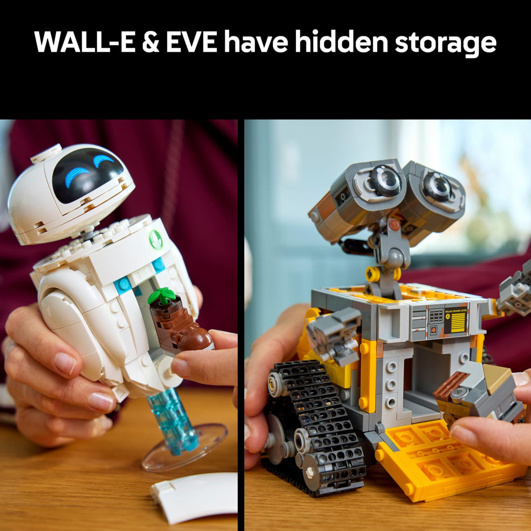 LEGO Disney Pixar WALL-E and EVE Building Set - 811-Piece Display Model for Adults
