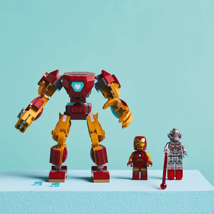 LEGO Marvel Iron Man Mech vs. Ultron - Buildable Super Hero Playset for Kids 6+