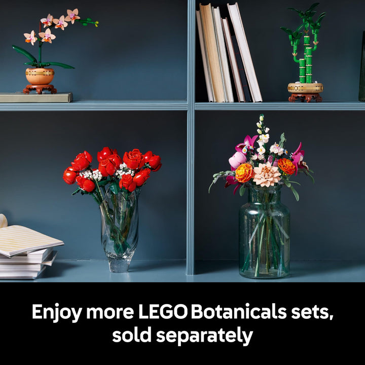 LEGO Pretty Pink Flower Bouquet 10342 - Buildable Floral Home Decor Set