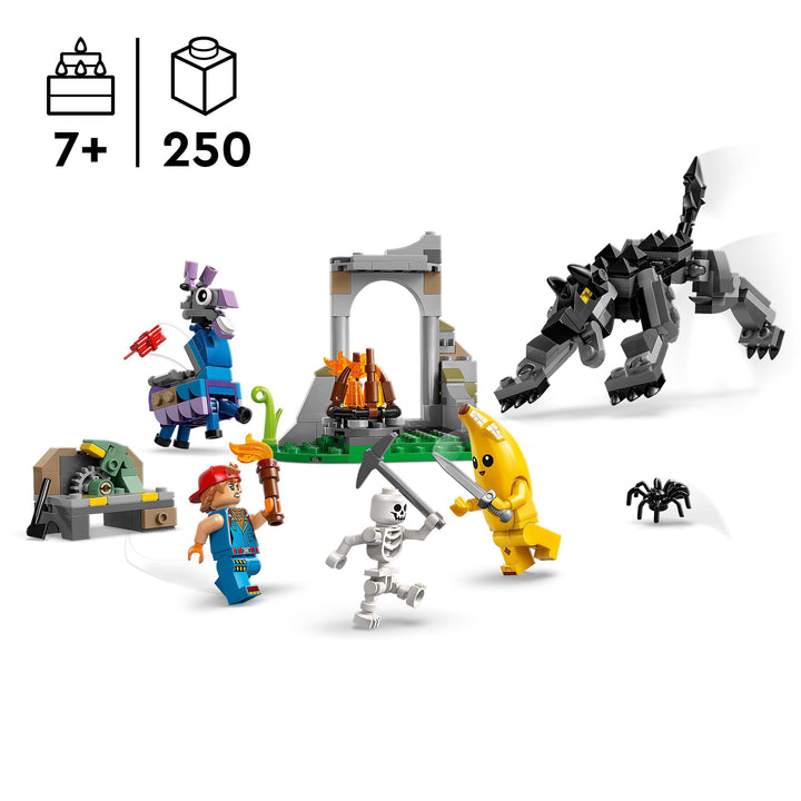 LEGO Fortnite Peely & Sparkplug’s Camp Playset - 250-Piece Building Set for Ages 7+