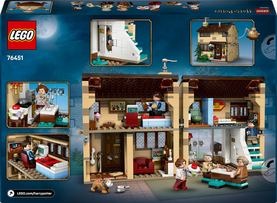 LEGO Harry Potter Privet Drive: Aunt Marge's Visit - Buildable House Playset with Minifigures for Ages 8+