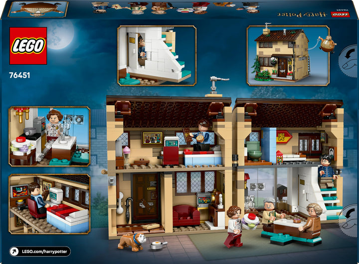 LEGO Harry Potter Privet Drive: Aunt Marge's Visit - Buildable House Playset with Minifigures for Ages 8+