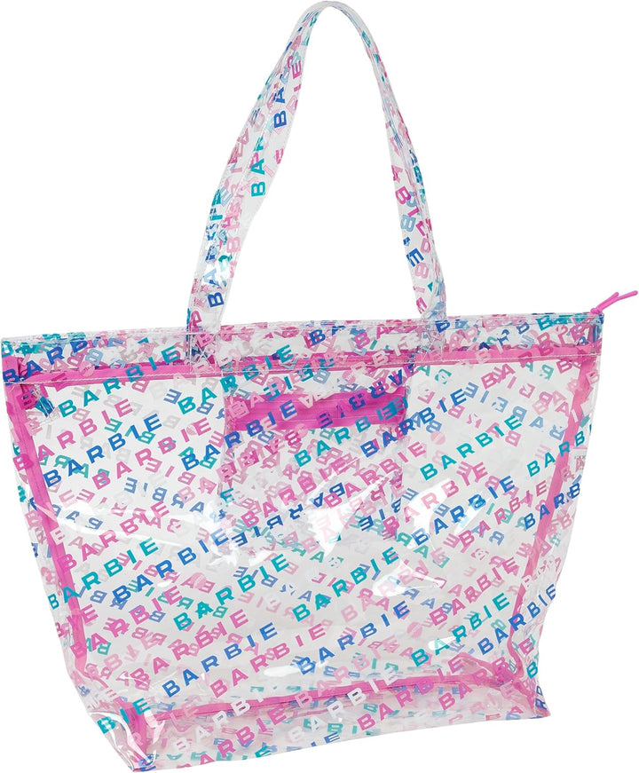 Safta Barbie Logomania Shopping Bag, Women's Tote Bag, Comfortable and Stylish (M445-612446445)