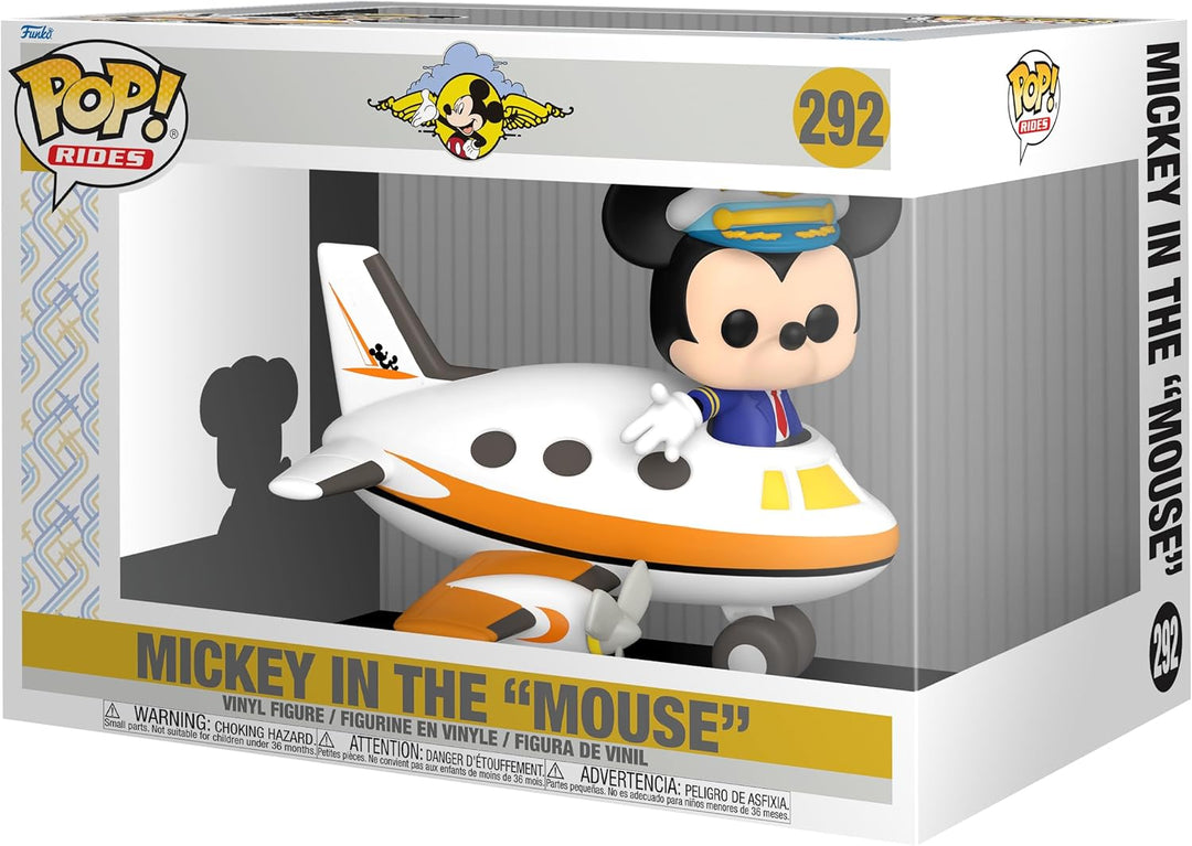 Funko Pop! Rides Disney - Mickey Mouse with Plane Vinyl Figure (66375)