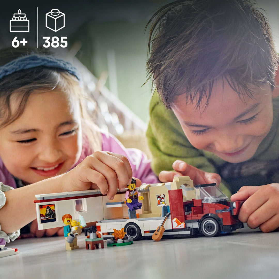 LEGO City Holiday Adventure Camper Van Toy - Building Set for 6+ Year Olds